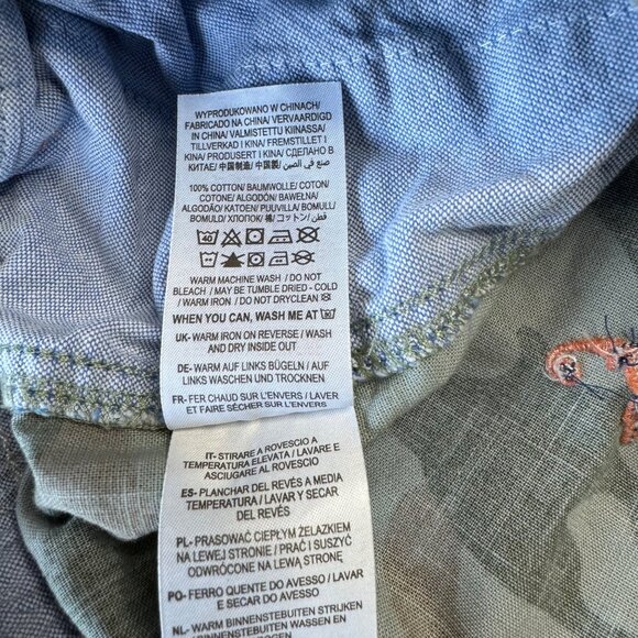 MINI BODEN Embroidered Camo Shorts Boys 9Y 9 134cm African Animals Short Boy - Picture 9 of 9